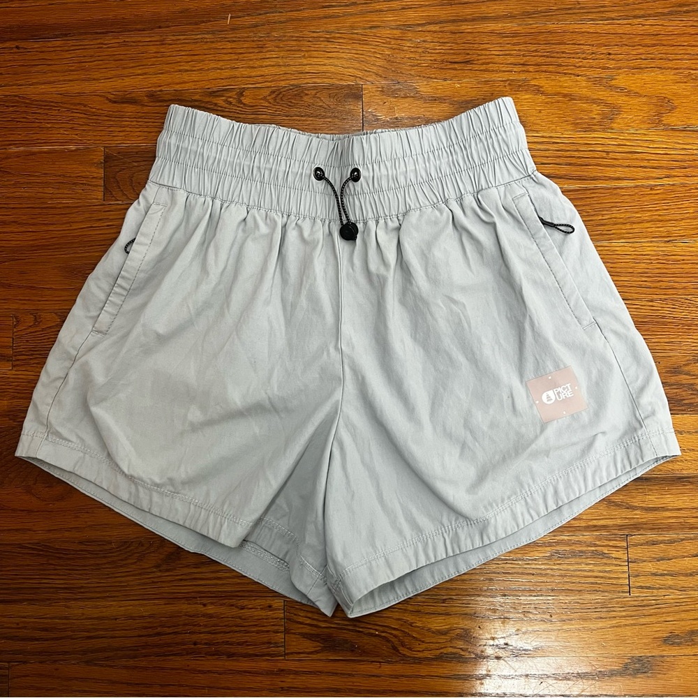 PICTURE ORGANIC High Rise Baggies Size XS light blue Shorts Designed in France
